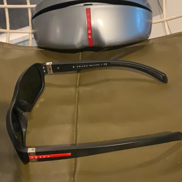 Prada Sport Black Sunglasses AWESOME! - Picture 3 of 6